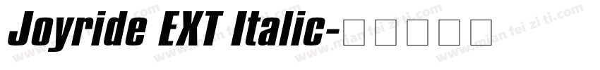 Joyride EXT Italic字体转换